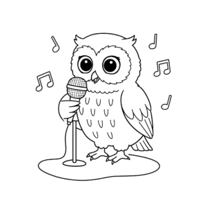 a imprimer coloriage Hibou gratuit