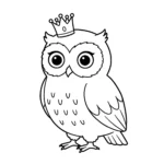 imprimer coloriage Hibou