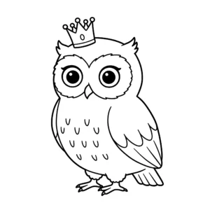 imprimer coloriage Hibou