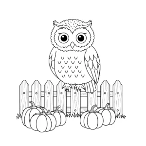 coloriage Hibou pour enfant de à imprimer