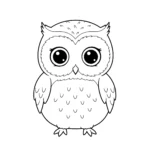 coloriage Hibou à imprimer