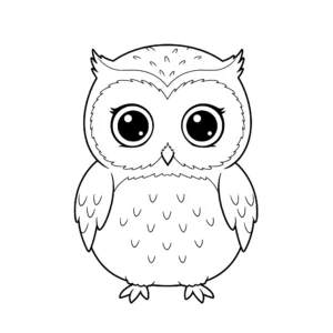 coloriage Hibou à imprimer