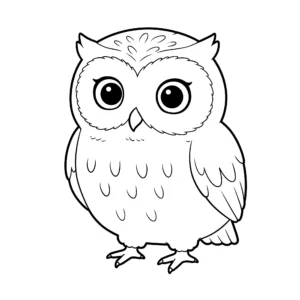coloriage Hibou a dessiner et imprimer