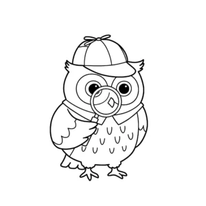 coloriage Hibou pour enfant de 10 ans
