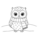 coloriage Hibou a imprimer gratuitement