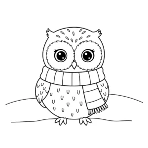 coloriage Hibou a imprimer gratuitement