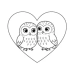 coloriage Hibou des marais a telecharger