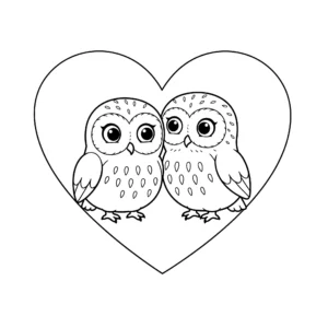 coloriage Hibou des marais a telecharger
