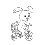 coloriage Lapin De Pâques pour enfant de 7 ans
