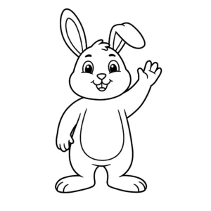 imprimer coloriage Lapin De Pâques