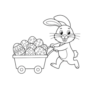 coloriage Lapin De Pâques d