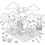 coloriage Lapin De Pâques gratuit