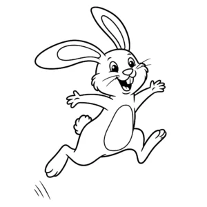 coloriage Lapin De Pâques pour enfants a imprimer gratuit