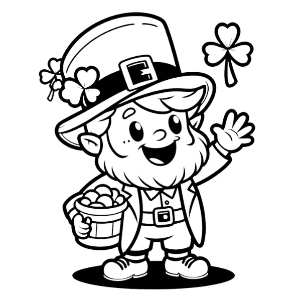 Tranh tô màu Leprechaun