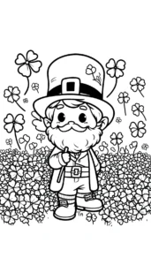 coloriage Leprechaun à imprimer gratuitement pdf