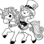 coloriage Leprechaun à imprimer gratuitement pdf