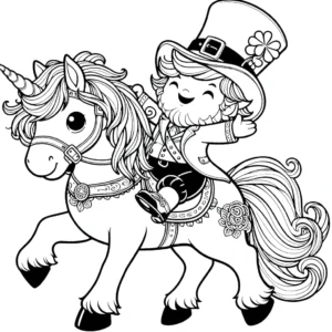 coloriage Leprechaun à imprimer gratuitement pdf