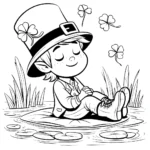 coloriage Leprechaun a colorier en ligne