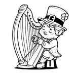 coloriage Leprechaun pour enfant de 6 ans