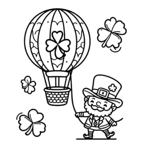 image pour coloriage Leprechaun enfant