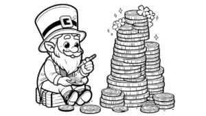 imprimer coloriage Leprechaun pour enfant