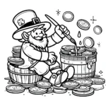 coloriage Leprechaun à imprimer