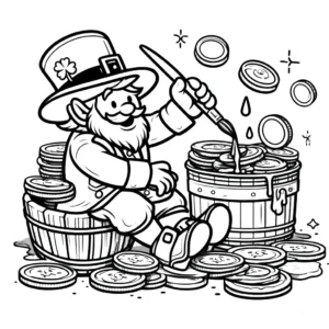 coloriage Leprechaun à imprimer
