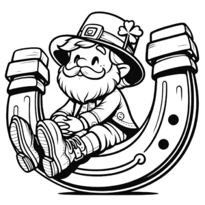 coloriage Leprechaun à imprimer pdf