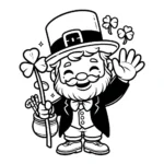 coloriage Leprechaun à imprimer pdf gratuit