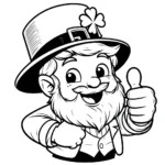 coloriage Leprechaun a dessiner en ligne