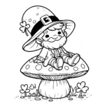 coloriage Leprechaun pour enfant de 6 ans