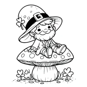 coloriage Leprechaun pour enfant de 6 ans