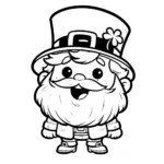 coloriage Leprechaun à imprimer pour enfant de 7 ans