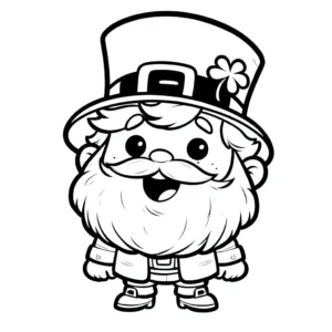 coloriage Leprechaun à imprimer pour enfant de 7 ans