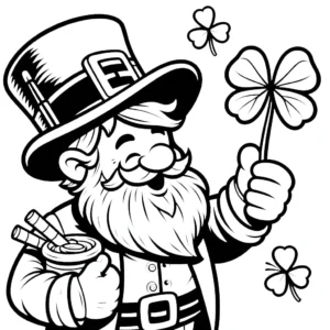 coloriage Leprechaun a imprimer