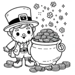 coloriage Leprechaun a telecharger