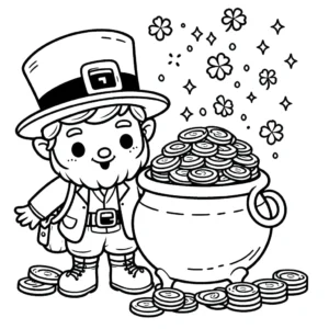 coloriage Leprechaun a telecharger