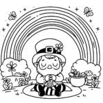 coloriage Leprechaun en ligne pour enfant