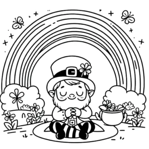 coloriage Leprechaun en ligne pour enfant