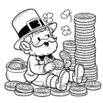 coloriage Leprechaun a colorier en ligne