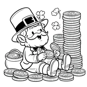 coloriage Leprechaun a colorier en ligne
