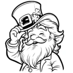 coloriage Leprechaun à imprimer pour enfant de 9 ans