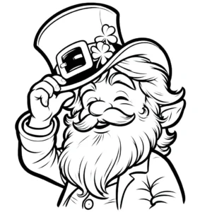 coloriage Leprechaun à imprimer pour enfant de 9 ans