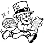 coloriage Leprechaun à imprimer pour enfant de 8 ans