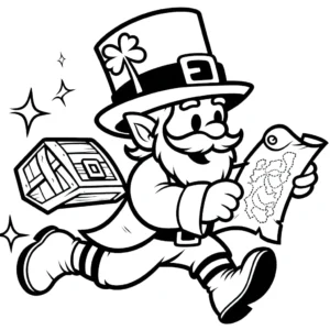 coloriage Leprechaun à imprimer pour enfant de 8 ans