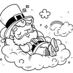 coloriage Leprechaun a colorier en ligne gratuitement