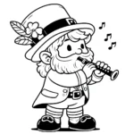 image pour coloriage Leprechaun enfant