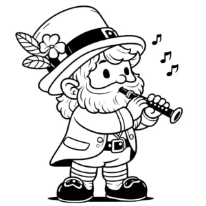 image pour coloriage Leprechaun enfant