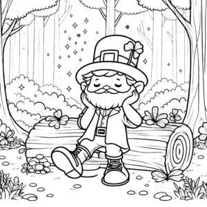 coloriage Leprechaun pour enfant de 6 ans