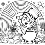 coloriage Leprechaun en ligne pour enfant